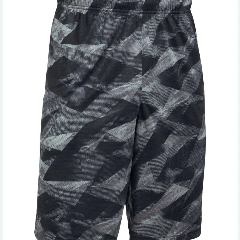 Under Armour Stephen Curry SC30 Aero Wave Shorts Mens L  Black Gray NBA Long